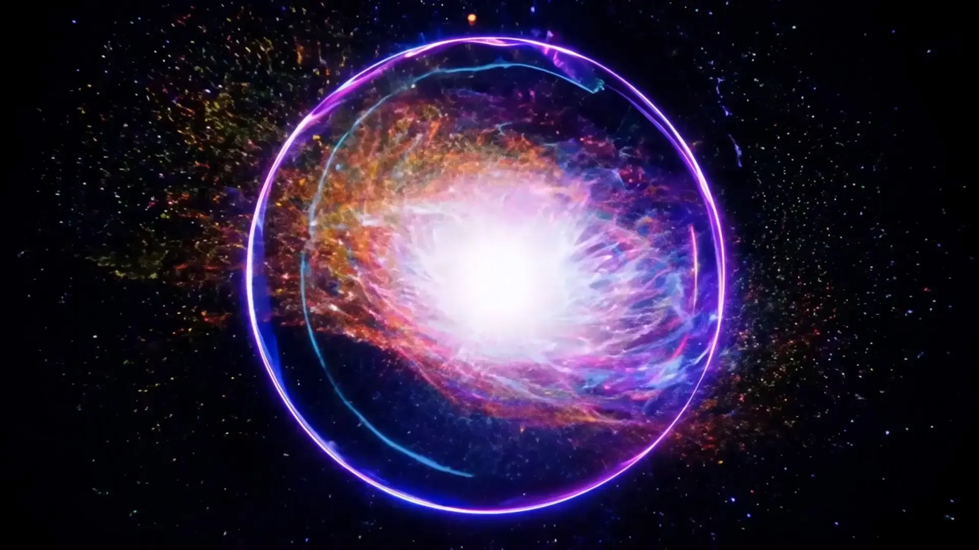 Vibrant Supernova Logo Animation Background